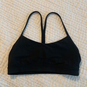 Lululemon Flow Y Bra Nulu Size 8 Black
